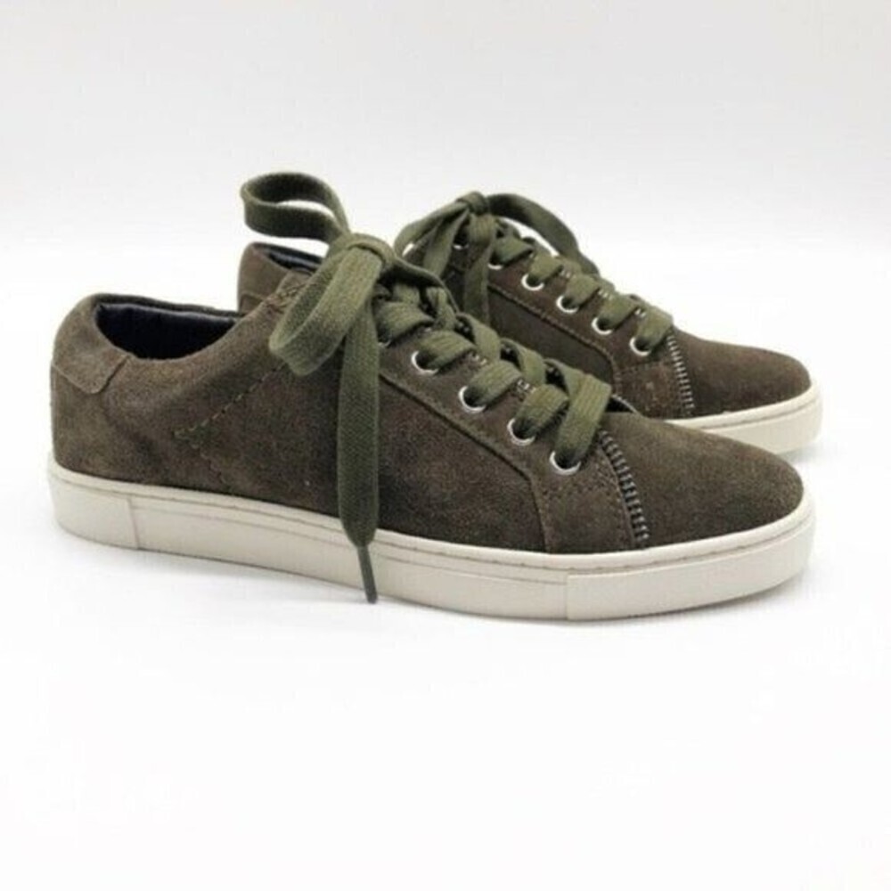 FRYE & CO Sindy Moto Suede Low Top Sneaker 